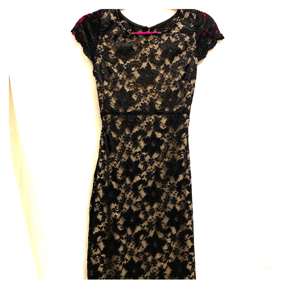 Lace black dress